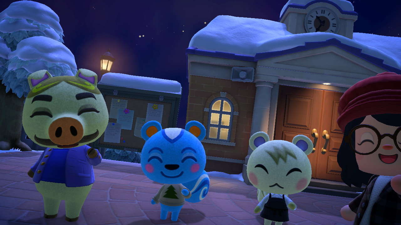 January in the Pearly island (Animal Crossing: New Horizons)